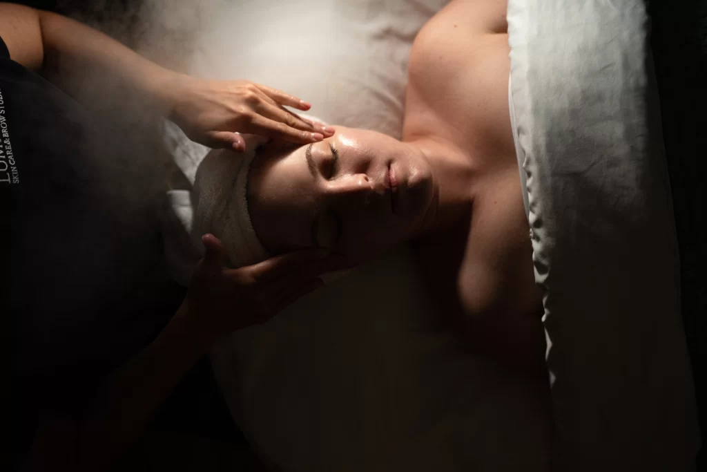 Microcurrent facial treatment